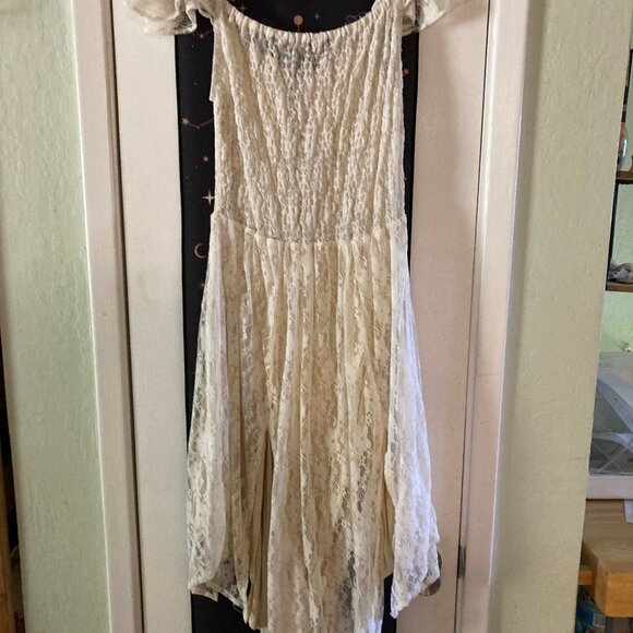 Spell White Lace-Up Midi Dress - Picture 3 of 4